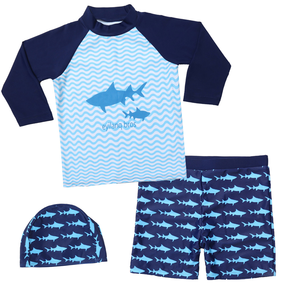 Toddler Dinosaur Swimsuit Boy Rash Guard Long Sleeve,Wesracia Toddler Boy Shark Swimwear,Boys Dinosaur Swim Trunks 